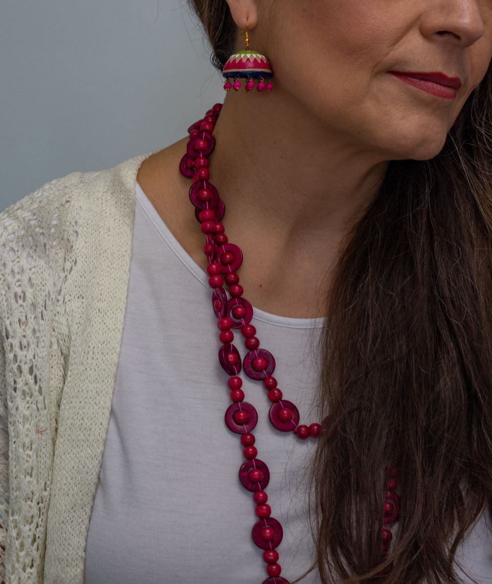 Celestial Inferno - Handmade Terracotta Earrings