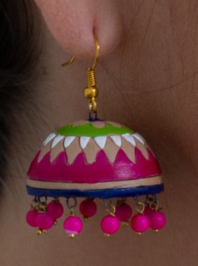 Springtime Fairytale - Handmade Terracotta Earrings