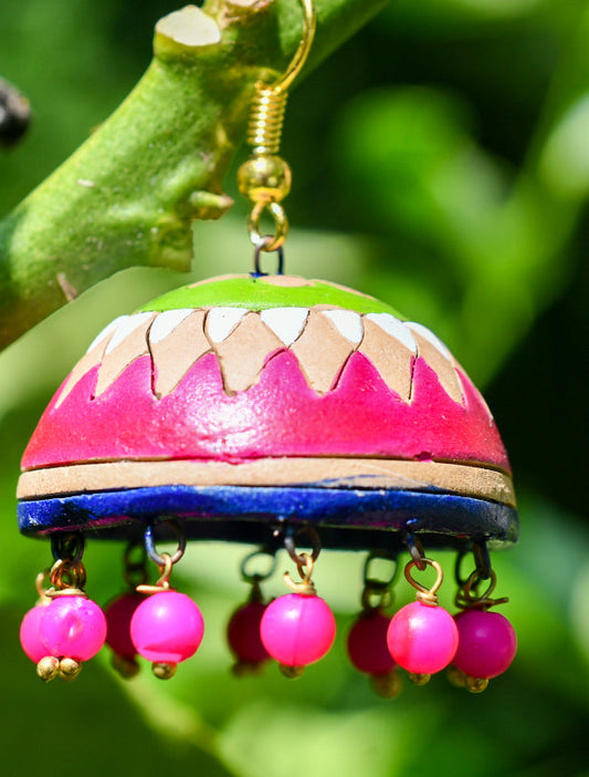 Springtime Fairytale - Handmade Terracotta Earrings