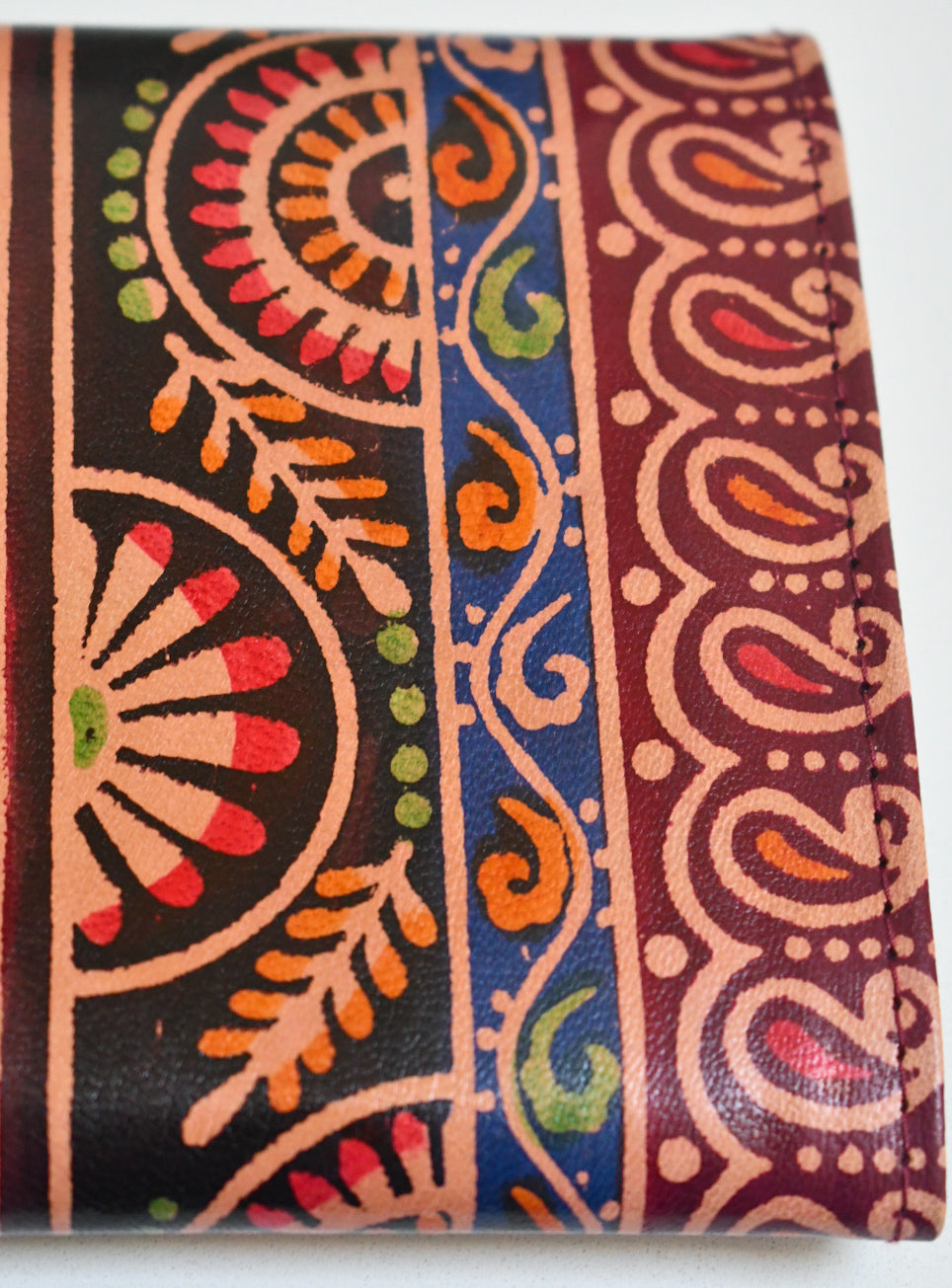 Shantiniketan Leather Clutch - Large