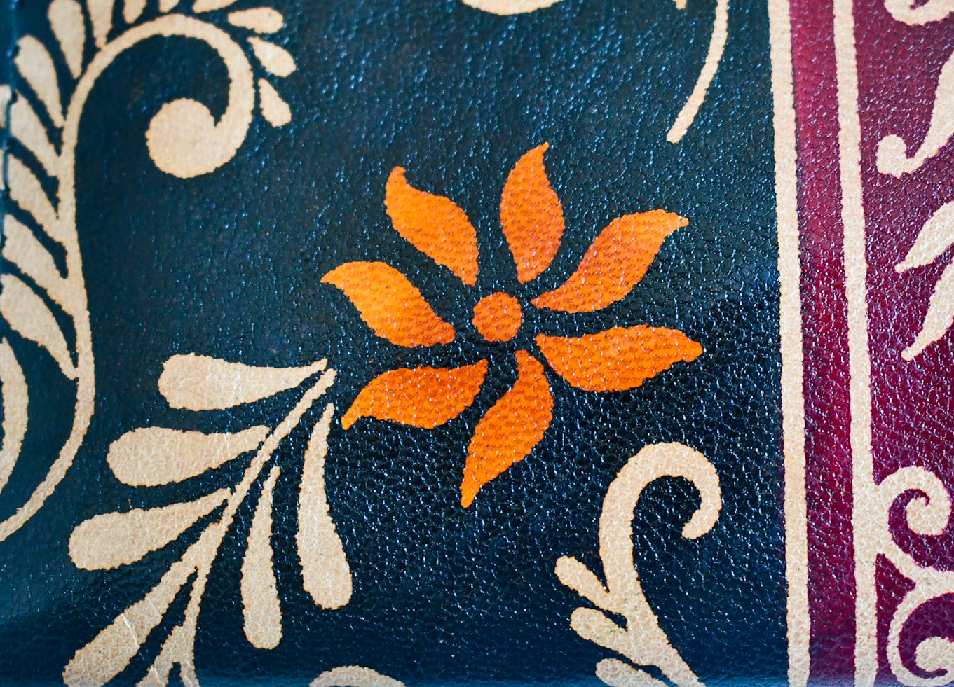 Shantiniketan Leather Clutch - Large