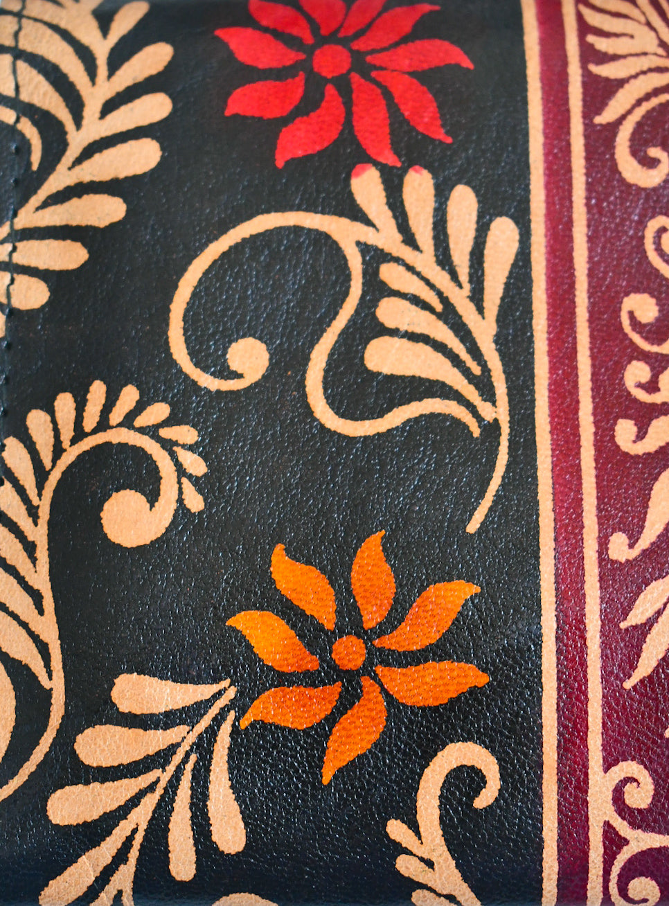 Shantiniketan Leather Clutch - Large