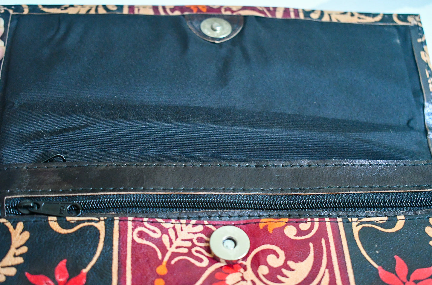 Shantiniketan Leather Clutch - Large