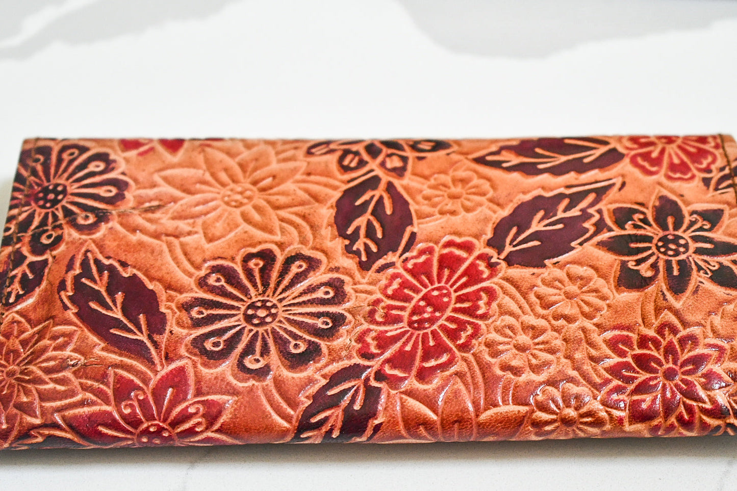 Shantiniketan Leather Clutch - Medium