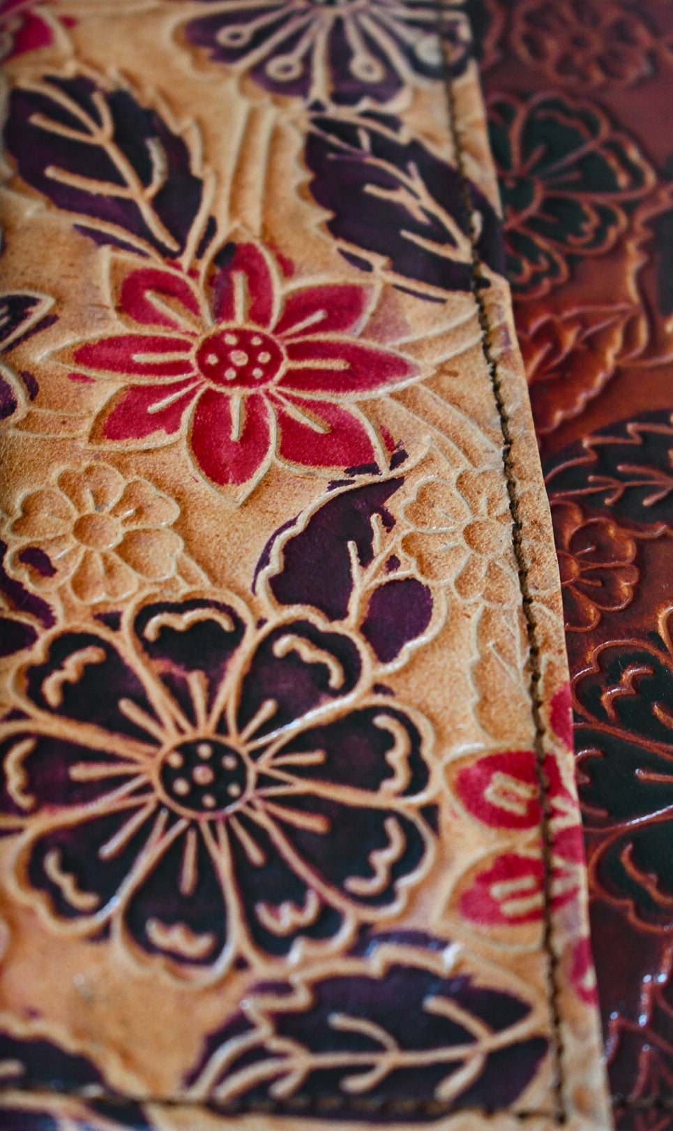 Shantiniketan Leather Clutch - Medium