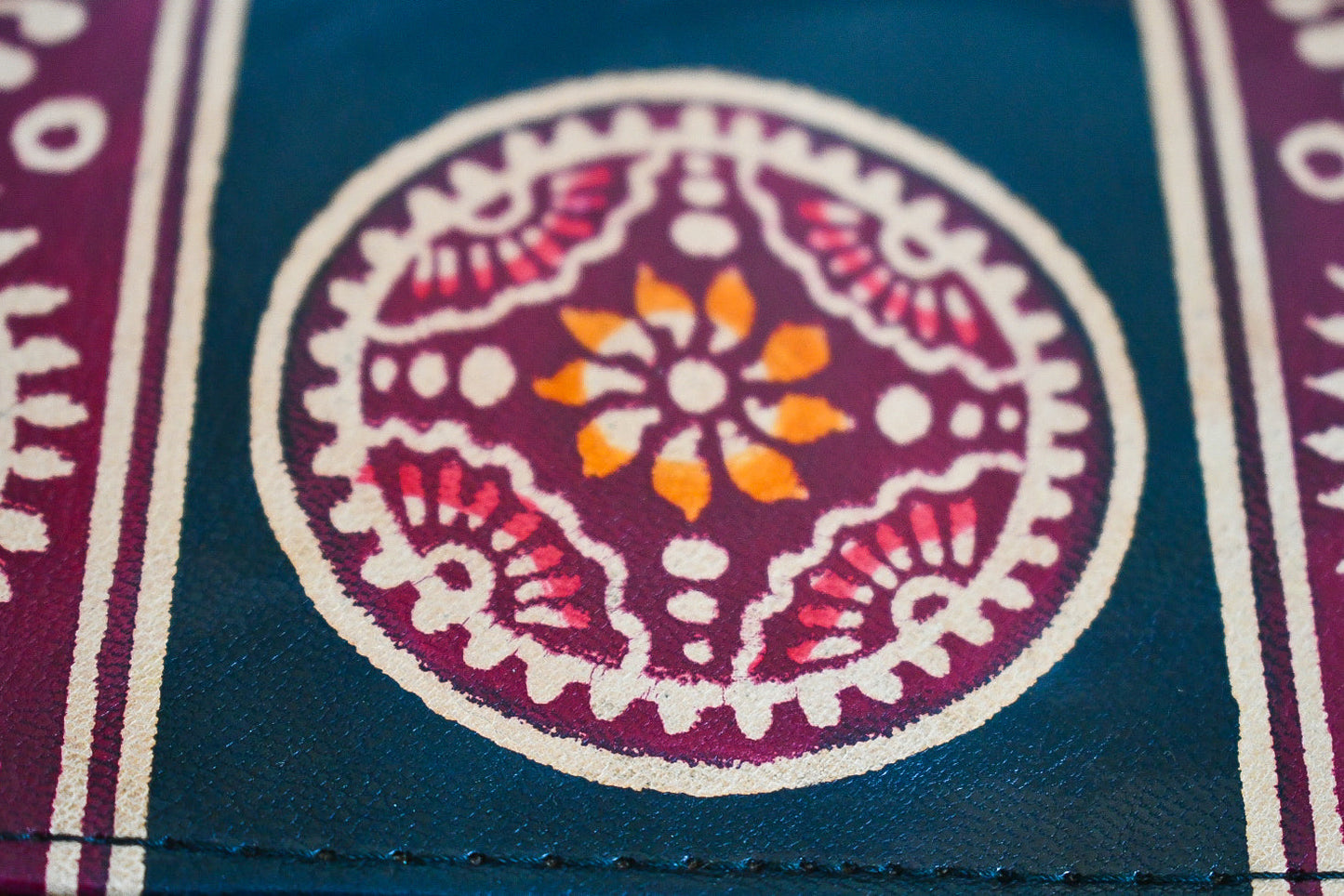 Shantiniketan Leather Clutch - Large